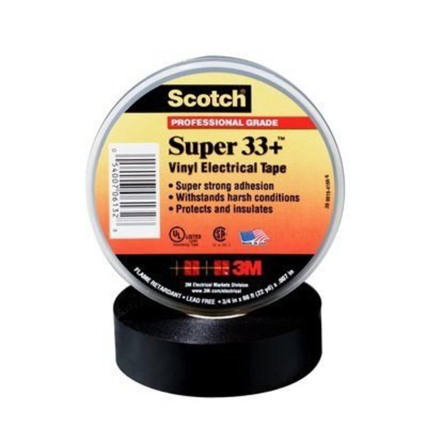 Super 33+ Scotch Super 33+ Vinyl Electrical Tape, 3/4 In X 44 Ft